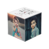 De beste Grootpop en meest geliefde foto-cadeaukub Kubus (Voorkant hoekig)