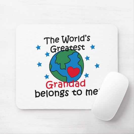 De beste grootvader behoort tot mij muismat (Met muis)