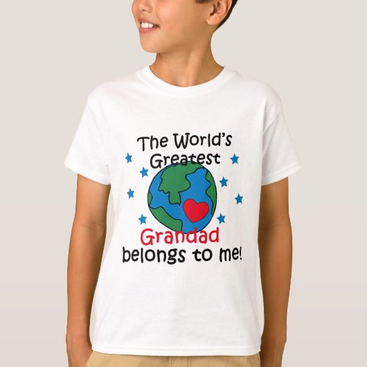 De beste grootvader behoort tot mij t-shirt (Voorkant)