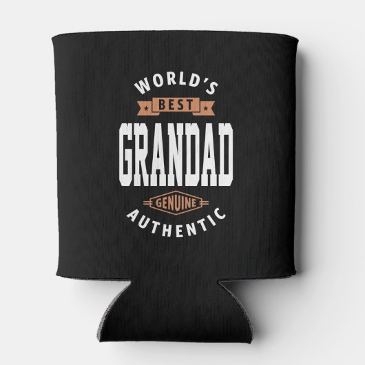 De beste grootvader ter wereld blikjeskoeler (Achterkant)