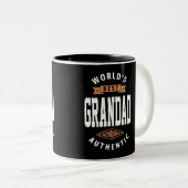 De beste grootvader ter wereld tweekleurige koffiemok (Voorkant rechts)