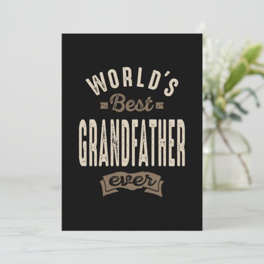 De beste grootvader van de Mannen wereld, Ever Gif Bedankkaart (Staand voorkant)
