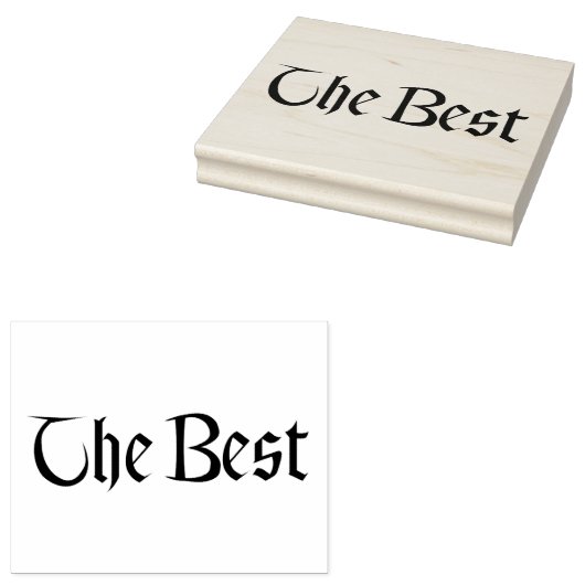 De beste grote rubberen stempel geen handvat (Gestempeld)