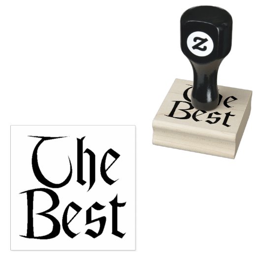 De beste grote rubberen stempel met handvat (Gestempeld)