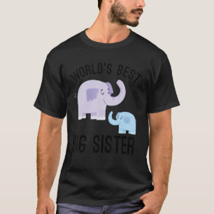 De beste grote zus van de olifant t-shirt