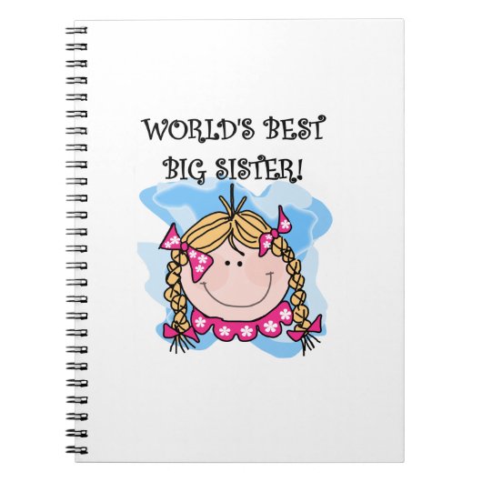 De beste grote zuster-cadeautjes van Blond World Notitieboek (Voorkant)