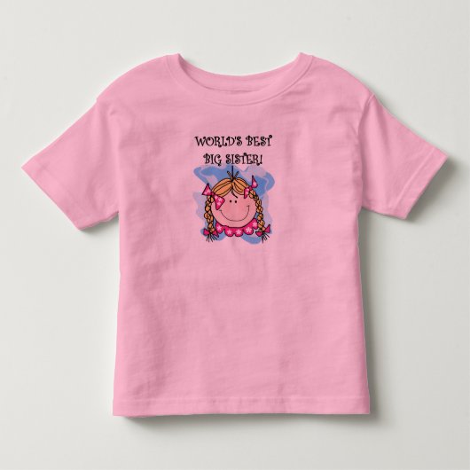 De beste grote zuster in de wereld van Blond Kinder Shirts (Voorkant)