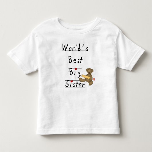 De beste grote zuster ter wereld kinder shirts (Voorkant)