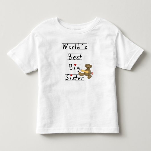 De beste grote zuster ter wereld kinder shirts (Voorkant)