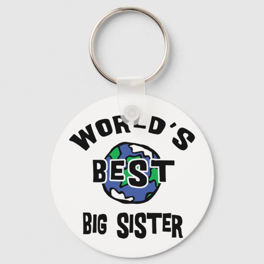 De beste grote zuster ter wereld sleutelhanger (Voorkant)