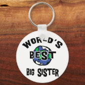 De beste grote zuster ter wereld sleutelhanger (Voorkant)