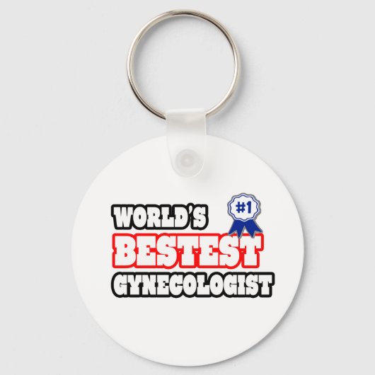 De beste gynaecoloog ter wereld sleutelhanger (Voorkant)