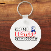 De beste gynaecoloog ter wereld sleutelhanger (Voorkant)
