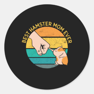 De beste hamster mama ooit ronde sticker