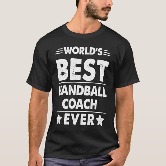 De beste handbal coach ooit ter wereld t-shirt (Voorkant)