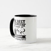 De beste herinneringen worden gemaakt op maat van  mok (Voorkant links)