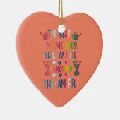 De beste herinneringen worden gemaakt rond de kamp keramisch ornament (Rechts)