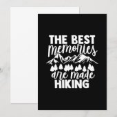 De Beste Herinneringen Worden Gemaakt Wandelend Kaart (Voorkant / Achterkant)
