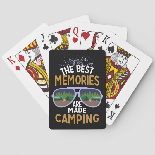 De beste herinneringen zijn gemaakt Camping Pokerkaarten (Achterkant)