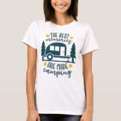 De beste herinneringen zijn gemaakt Camping T-shirt (Voorkant)