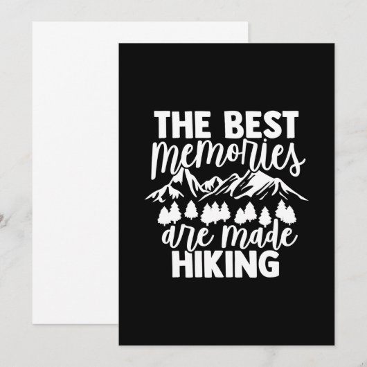 De beste herinneringen zijn gemaakt wandelend kaart (Voorkant / Achterkant)