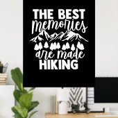 De beste herinneringen zijn gemaakt wandelend poster (Thuiskantoor)
