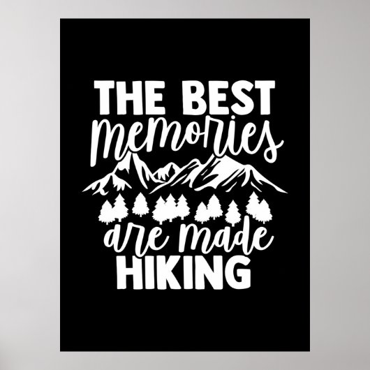 De beste herinneringen zijn gemaakt wandelend poster (Voorkant)