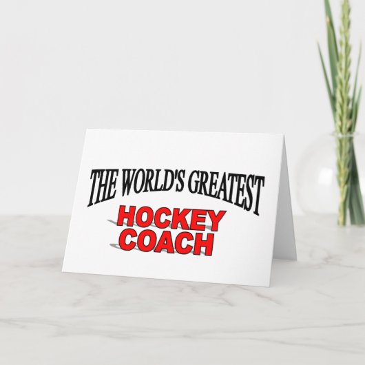 De beste hockeycoach ter wereld kaart (Voorkant)