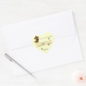 De beste hond is een geadopteerde hond! hart sticker (Envelop)