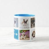 De Beste Hond Moeder Ooit Blauwe Huisdiercollage F Mok (Midden)