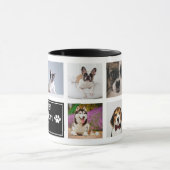 De Beste Hond Moeder Ooit Zwarte Huisdier Collage Mok (Midden)