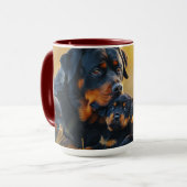 De beste hond moeder ter wereld mok (Voorkant links)