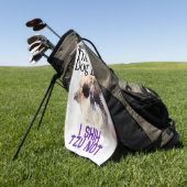 De beste hond pap Shih Tzu niet Vaders Dag Golfhanddoek (Groen)