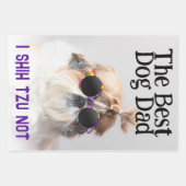 De beste hond pap Shih Tzu niet Vaders Dag Inpakpapier Vel (Voorkant 2)