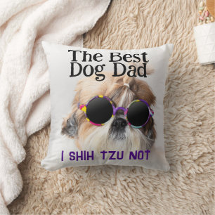 De beste hond papa Shih Tzu Niet Vaderdag Kussen