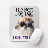 De beste hond papa Shih Tzu Niet Vaderdag Muismat (Met muis)
