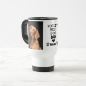 De beste hond ter wereld - Dad Heart Paw 2 Foto Reisbeker (Voorkant links)