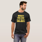 De beste hond vader in de melkweg t-shirt (Voorkant volledig)