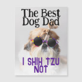 De Beste hond vader Shih Tzu Niet Vaderdag (Voorkant)