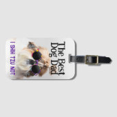 De beste hond vader Shih Tzu Niet Vaderdag Bagagelabel (Voorkant (horizontaal))