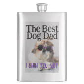 De beste hond vader Shih Tzu Niet Vaderdag Flacon (Voorkant)