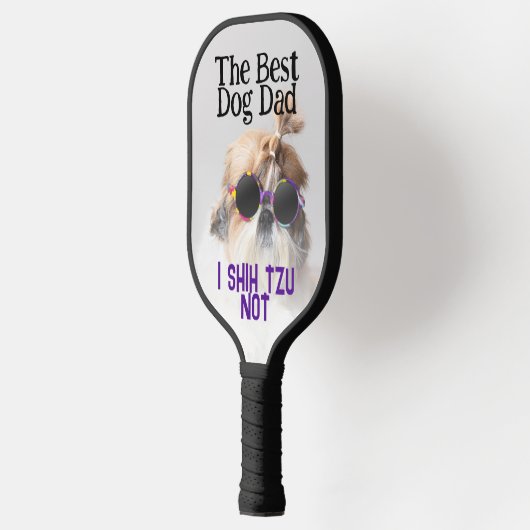 De beste hond vader Shih Tzu Niet Vaderdag Pickleball Paddle (Links)