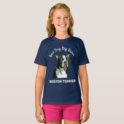 De beste hond van Boston Terrier T-Shirt (Voorkant volledig)