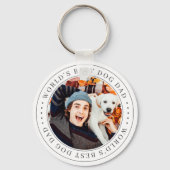 De beste hond van de wereld, een klassieke eenvoud sleutelhanger (Voorkant)