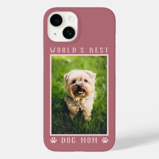 De beste hond van de wereld roze schilderafdrukken Case-Mate iPhone case (Achterkant)