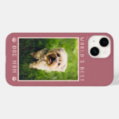 De beste hond van de wereld roze schilderafdrukken Case-Mate iPhone case (Achterkant (horizontaal))