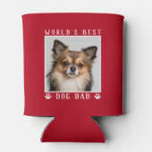 De beste hond van de wereld schildert foto's rood blikjeskoeler (Achterkant)