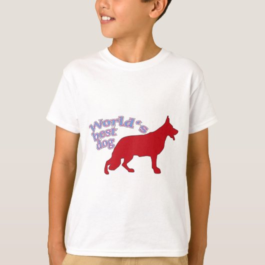 De beste hond van de wereld t-shirt (Voorkant)