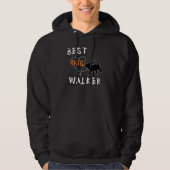 De beste hond Walker Hoodie (Voorkant)
