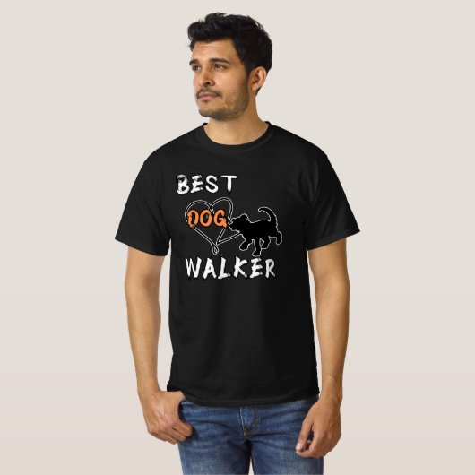De beste hond Walker T-shirt (Voorkant volledig)